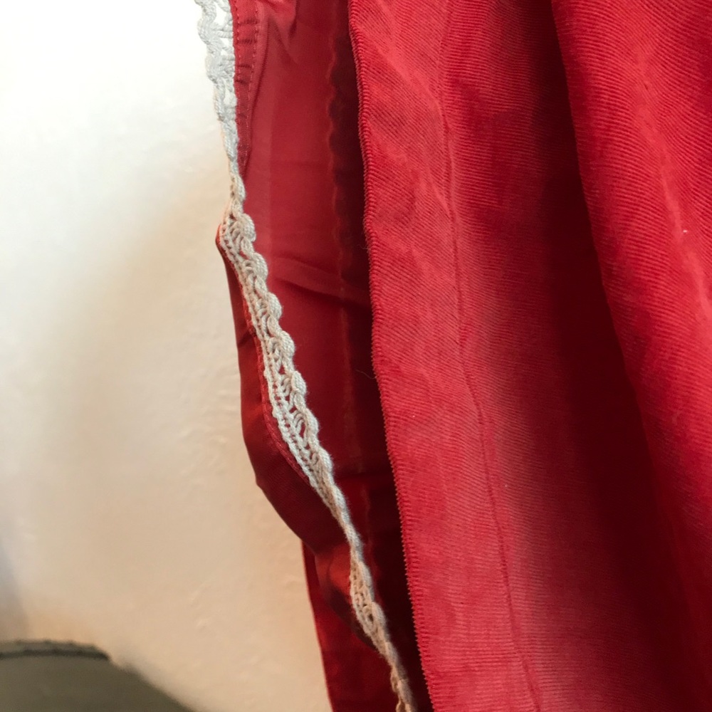 red vintage style corduroy dress - Picture 12 of 13